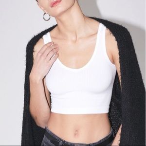 UO seamless white tank top